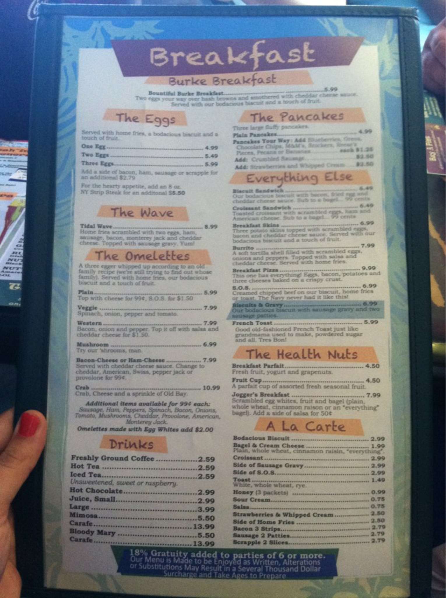 Brass Balls Saloon Ocean City Maryland Menu - ona1qdk
