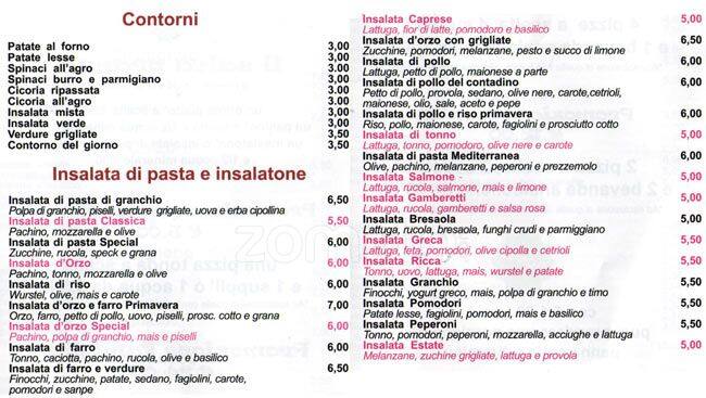 Menu di Cotto e Mandato 