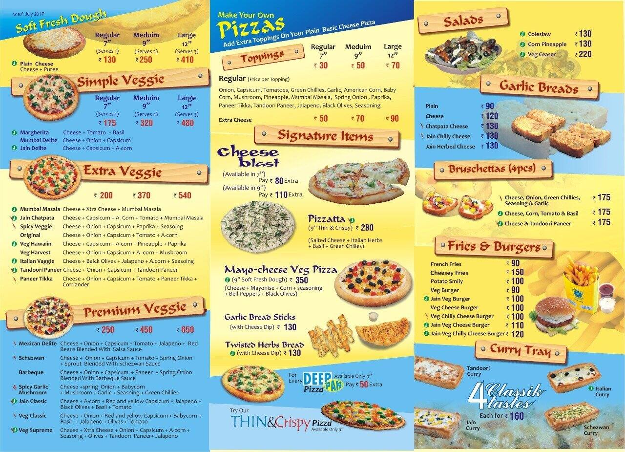 Pizzas Etc Menu, Menu for Pizzas Etc, Ghatkopar East, Mumbai Zomato