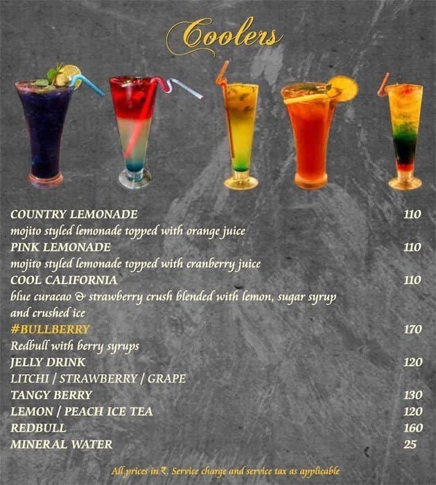 Mudpipe Cafe menu