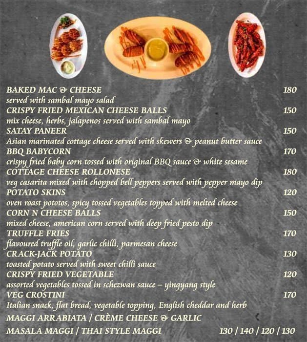 Mudpipe Cafe menu