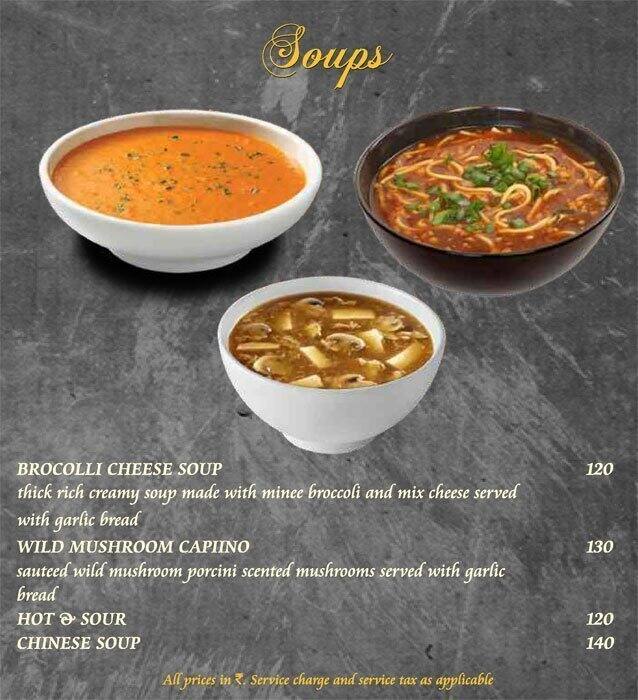 Mudpipe Cafe menu