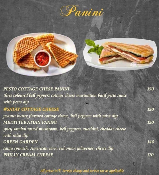 Mudpipe Cafe menu