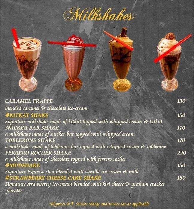 Mudpipe Cafe menu