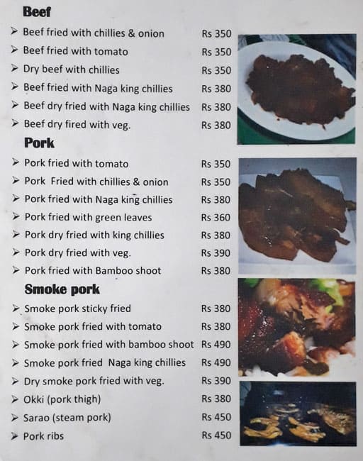 North East Kitchen menu