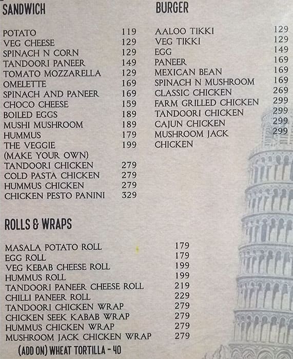 Menu at Oven The Bakery and cafe, Jaipur, Plot No 7