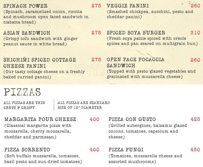 Menu at Garlic And Greens, Chandigarh, 178178A