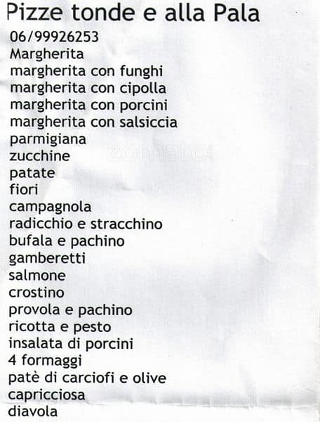 Menu di Nonno Lino 