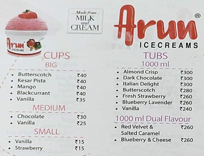 Arun Ice Cream Cake Slice 125 ml - Buy online at ₹70 near me