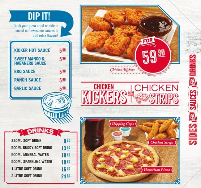 domino pizza menu