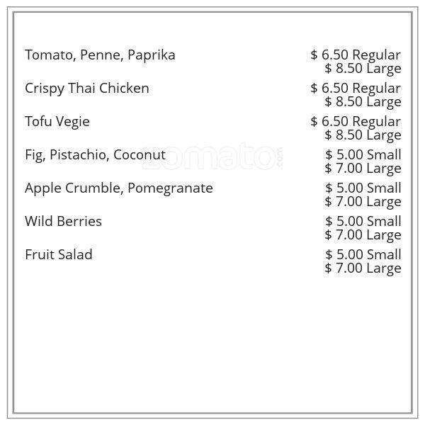 Health Pitt menu