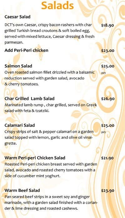 Menu at Diamond Creek Hotel restaurant, Diamond Creek, 29 Main ...