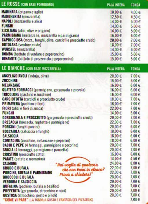 Menu de Angeli E Diavoli