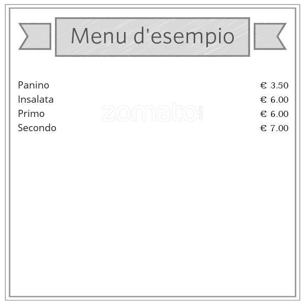 Menu di Ristorante Via Marangoni 