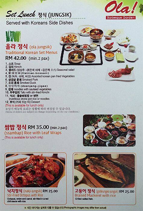 Ola Menu Menu For Ola Mont Kiara Kuala Lumpur