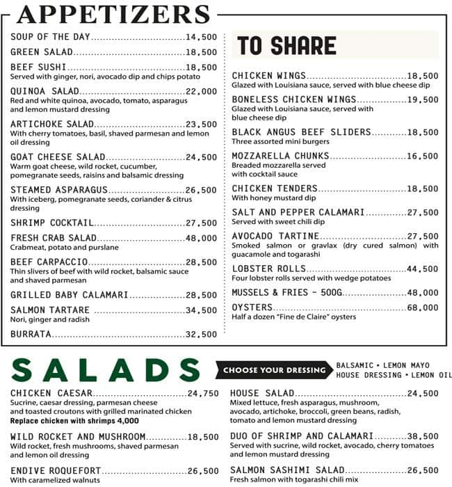 The Butcher Shop & Grill Menu - Zomato Líbano