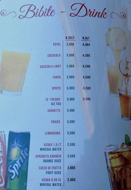 Menu di Divine Bontà 