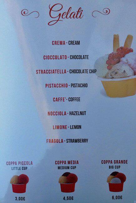 Menu di Divine Bontà 