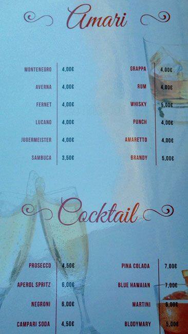 Menu di Divine Bontà 