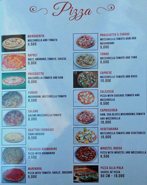 Menu di Divine Bontà 