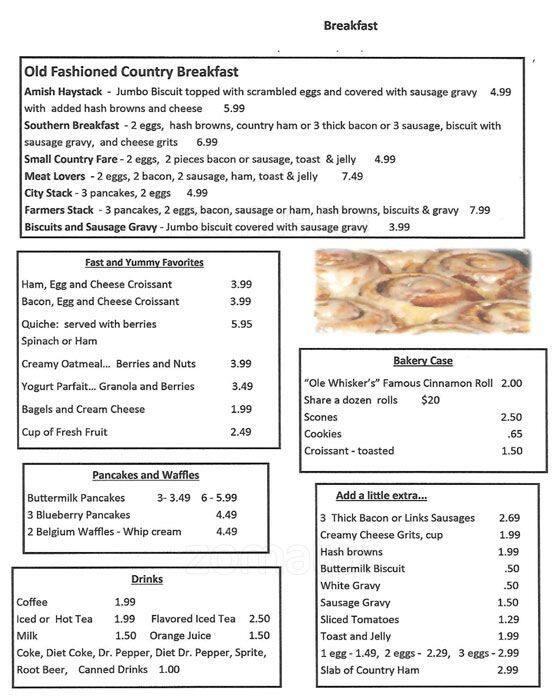Copper Kettle menu
