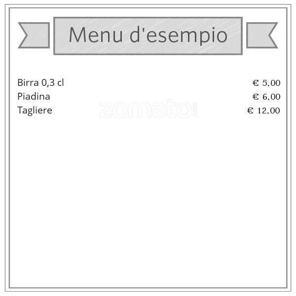 Menu de Altroquando - Libreria e Pub