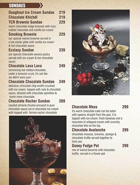 The Chocolate Menu44048822