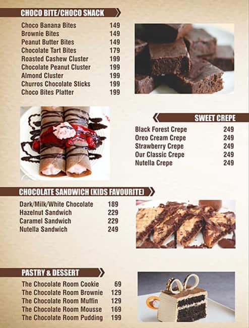 The Chocolate Menu44048822