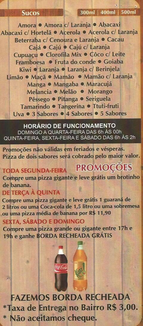 Talento do Trigo l Botafogo l Pizzaria l Galeteria l Zona Sul l Delivery l Rodízio cardápio