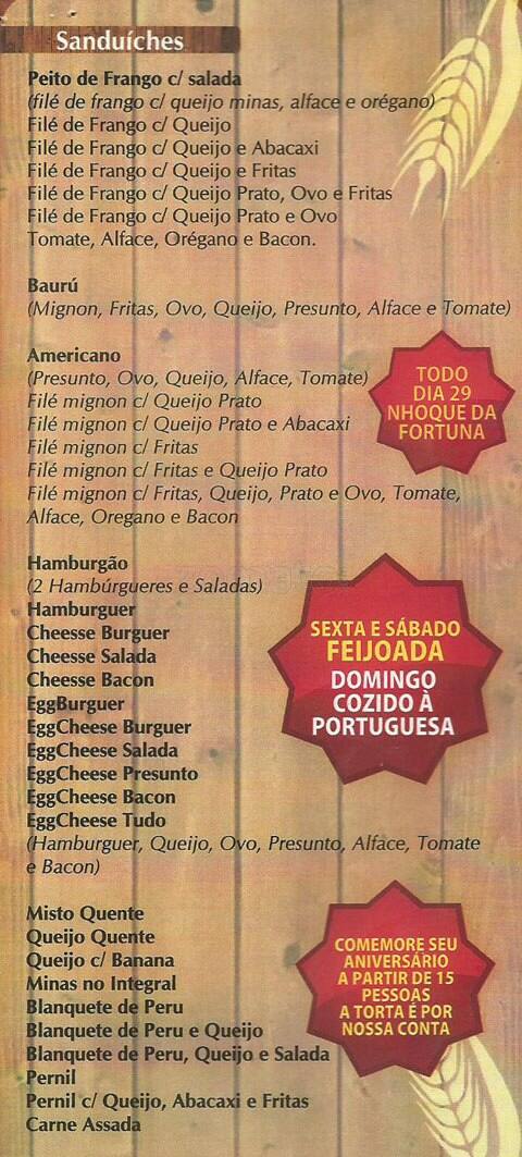 Talento do Trigo l Botafogo l Pizzaria l Galeteria l Zona Sul l Delivery l Rodízio cardápio