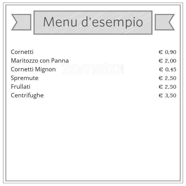 Menu di Il Tuo Fornaio - Bar Pasticceria 