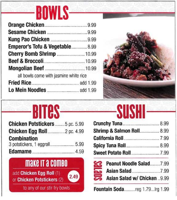 Big Bowl Menu, Menu untuk Big Bowl, Denver International ...