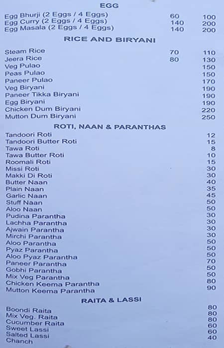 Saturn The Food Planet menu