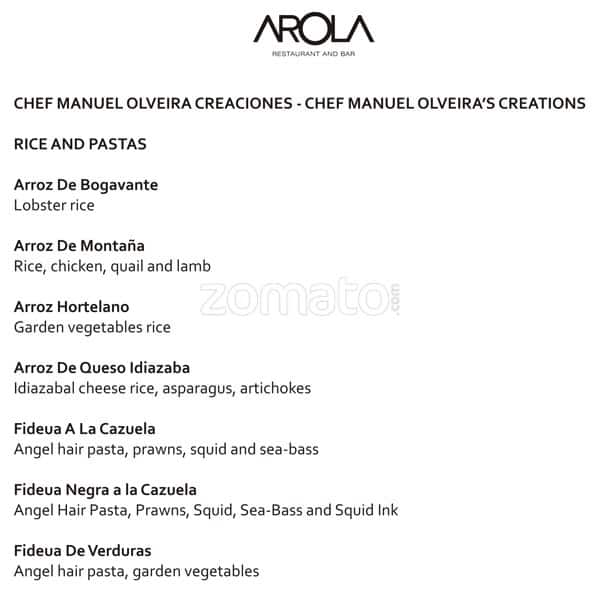 Menu at Saffron JW Marriott Mumbai Juhu, Mumbai