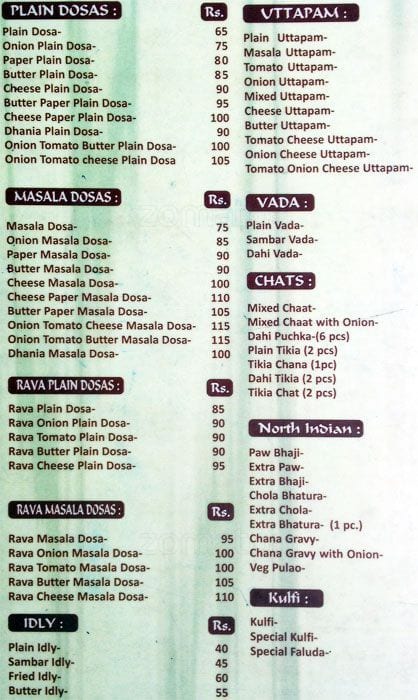 Ralli's Menu, Menu For Ralli's, Golpark, Kolkata - Zomato