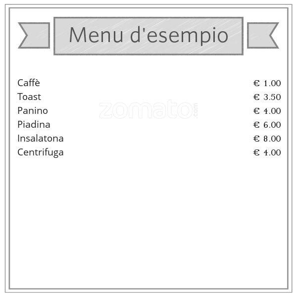 Menu di Capriccio 