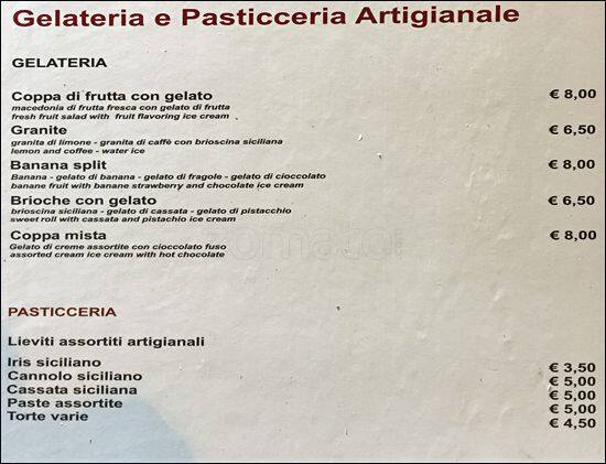 Menu di Enoteca Giuliani 