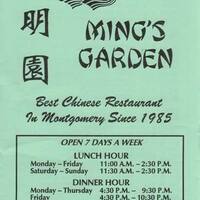 Mings Garden Chinese Restaurant Montgomery Montgomery