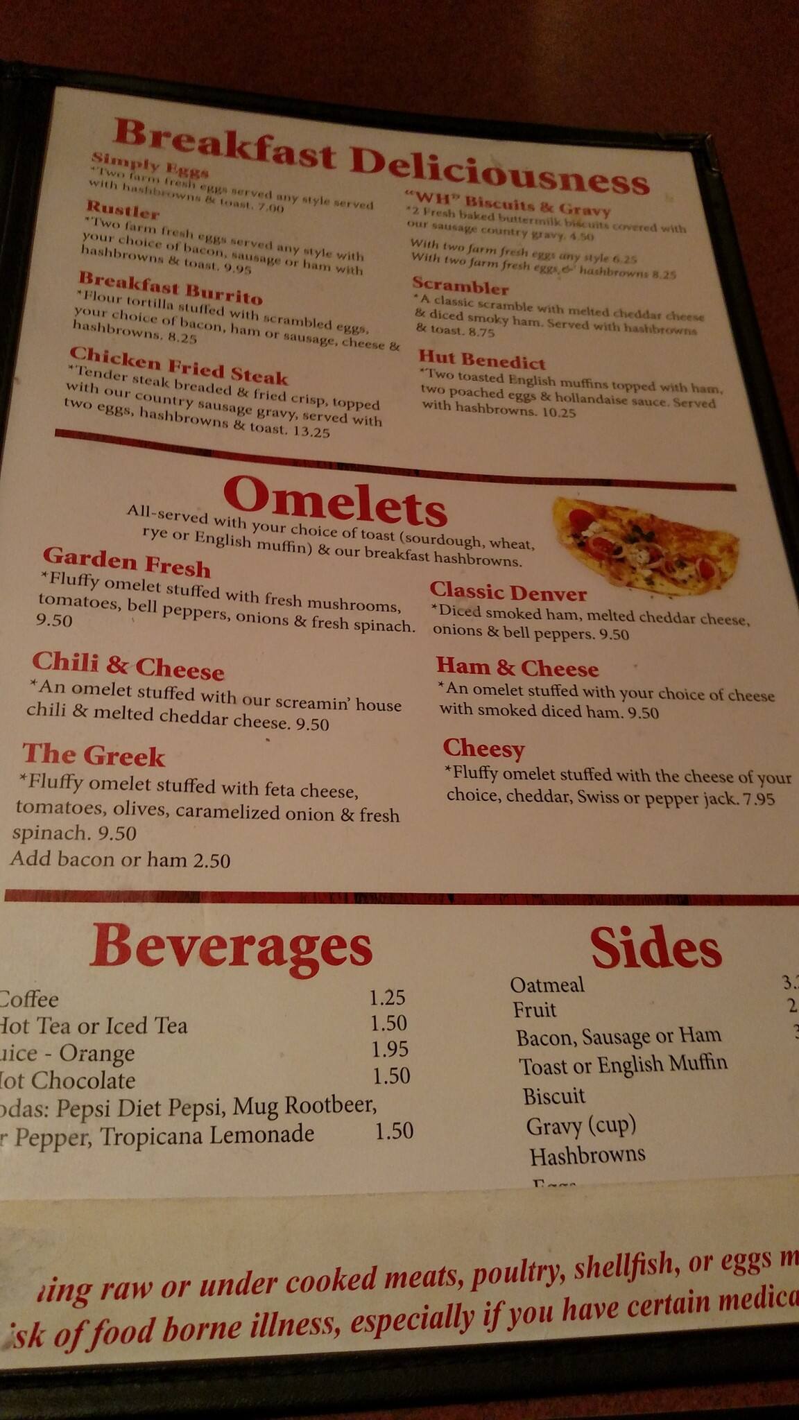 The Waffle Hut Menu For Klamath Falls The Waffle Hut Klamath Falls Menu