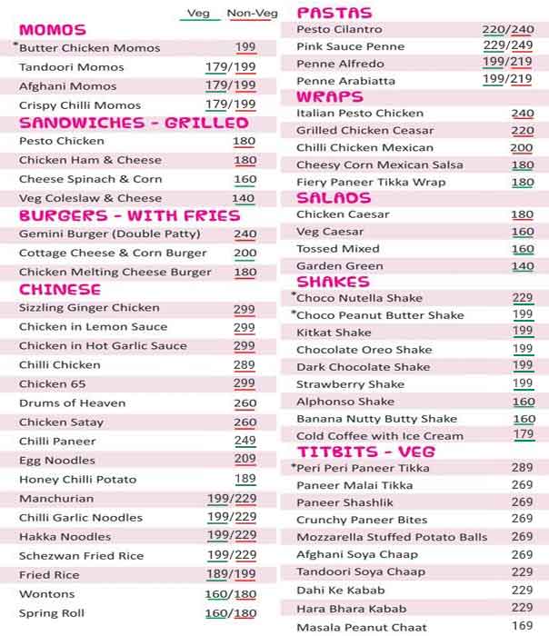 Nite Bites Menu, Menu for Nite Bites, Sohna Road, Gurgaon Zomato