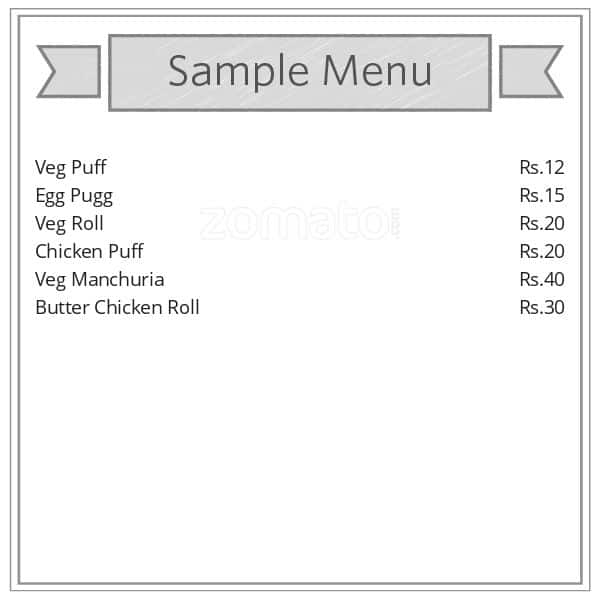 Best Bakers Menu, Menu for Best Bakers, Madhavadhara, Vizag Zomato