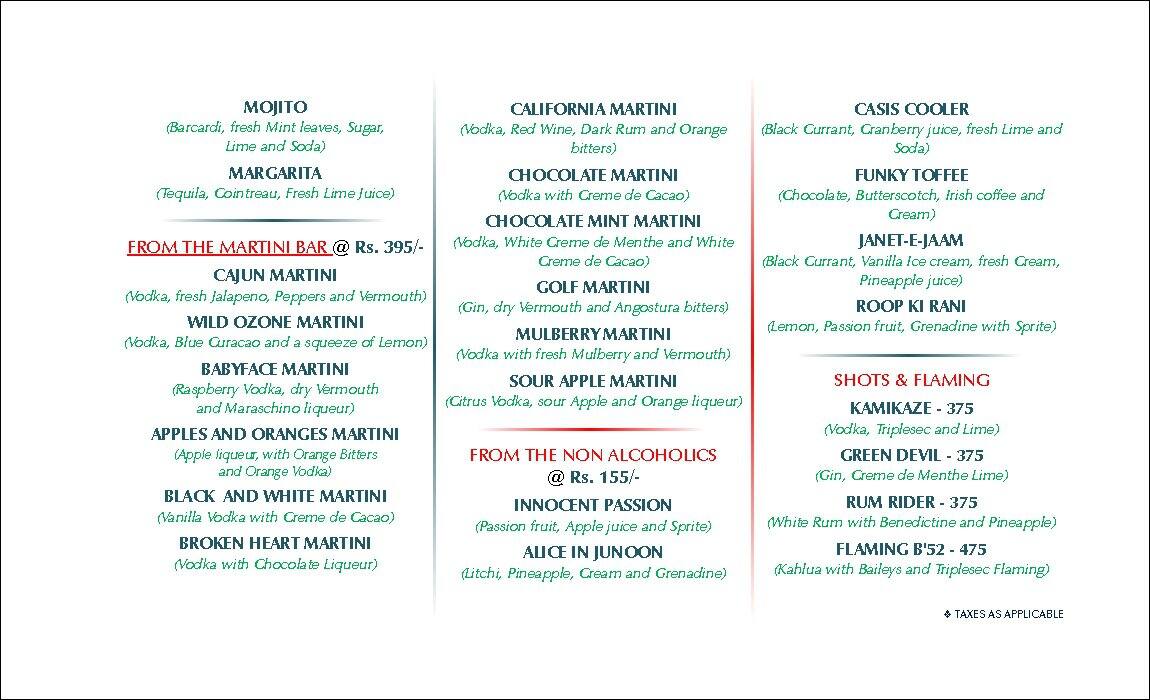 Menu at Pegs N Mugs, Bengaluru