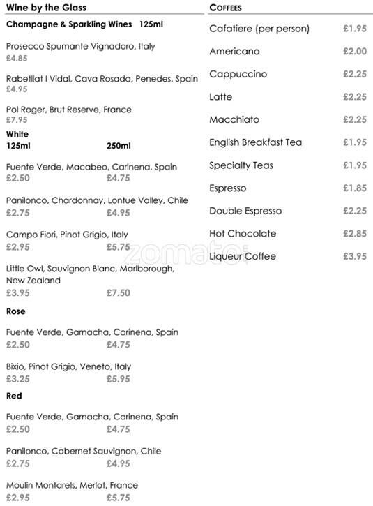 Sole menu