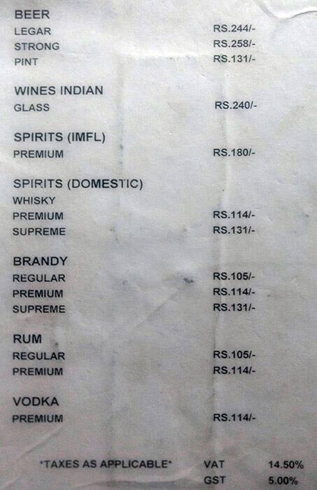 BARCODE #Bar #Liquor #Beer #Softdrinks #Food menu