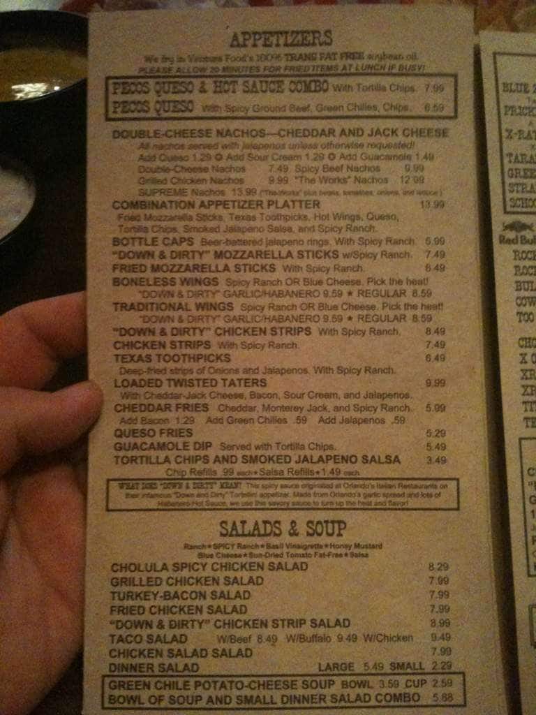 CapRock Cafe Menu, Menu for CapRock Cafe, Lubbock, Lubbock Urbanspoon