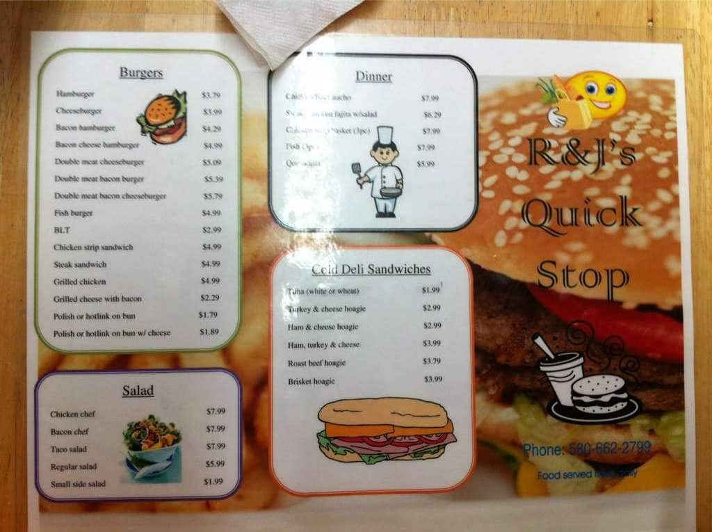 J R's Menu, Menu for J R's, Ringling, Ringling Urbanspoon/Zomato