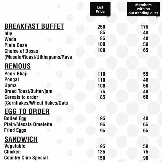 Bay Watch Cafe menu