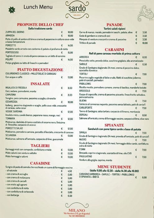 Menu di Sardò 