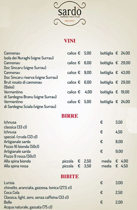 Menu di Sardò 
