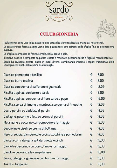Menu di Sardò 